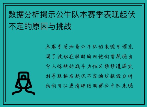 数据分析揭示公牛队本赛季表现起伏不定的原因与挑战